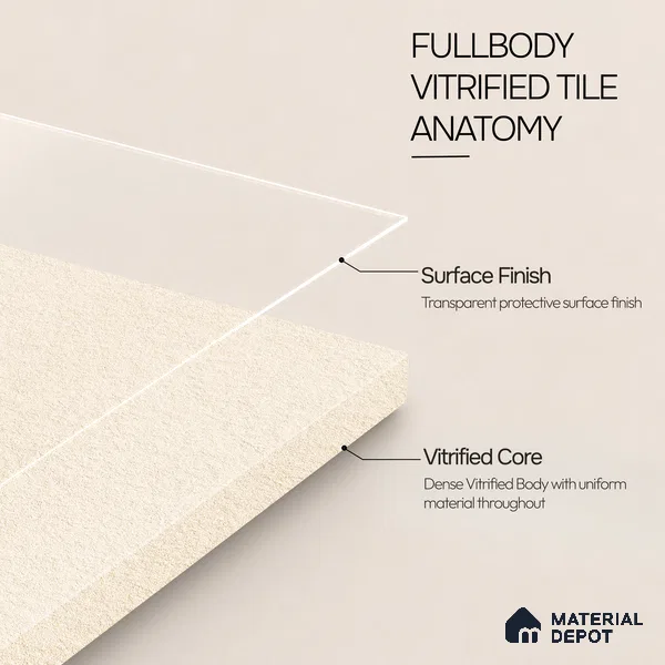 Terrazzo Salt & Paper Tile TL 11647 B Sahara Drift | 2 ft x 2 ft Punch Matte Finish Full Body Vitrified Wall & Floor Tile - 9 mm | Suitable For Bathroom, Balcony, Courtyard