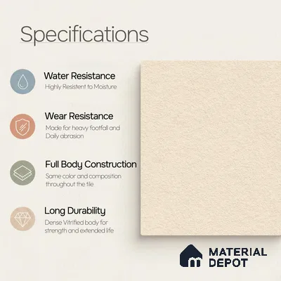 Terrazzo Salt & Paper Tile TL 11647 B Sahara Drift | 2 ft x 2 ft Punch Matte Finish Full Body Vitrified Wall & Floor Tile - 9 mm | Suitable For Bathroom, Balcony, Courtyard