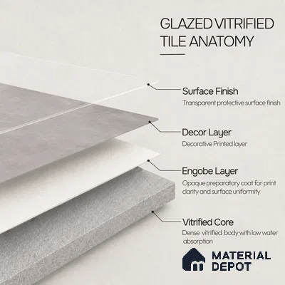 Stone Tile TL 11648 C | 4 ft x 2 ft Craving Matte Finish Vitrified Tile - 9 mm