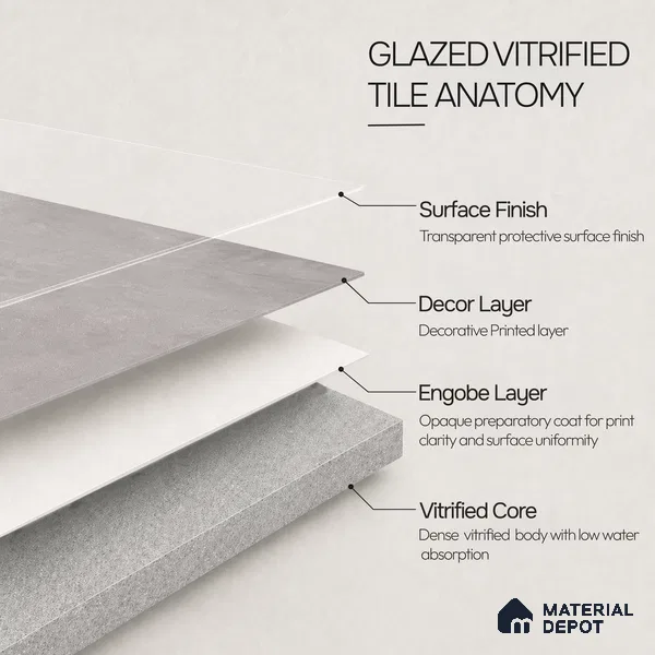 Stone Tile TL 11648 C | 4 ft x 2 ft Craving Matte Finish Vitrified Tile - 9 mm