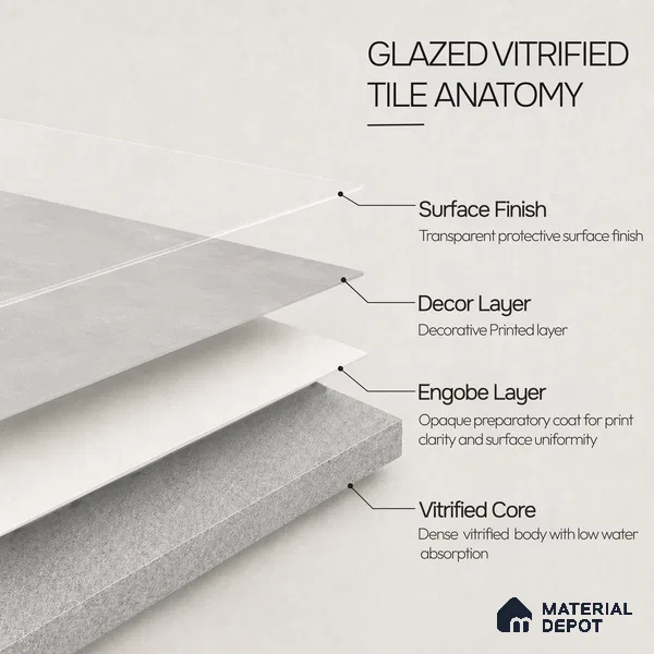 Stone Tile TL 11648 E | 4 ft x 2 ft Craving Matte Finish Vitrified Tile - 9 mm