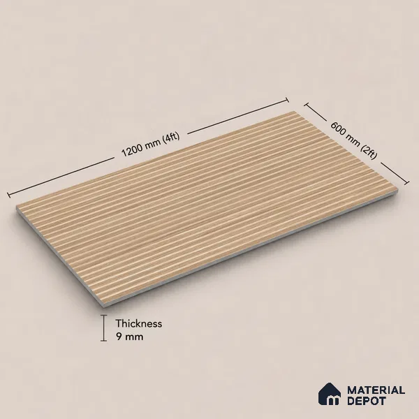 Punch Tile TL 11649 B | 4 ft x 2 ft Punch Matte Finish Vitrified Tile - 9 mm