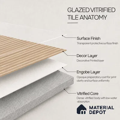 Punch Tile TL 11649 B | 4 ft x 2 ft Punch Matte Finish Vitrified Tile - 9 mm