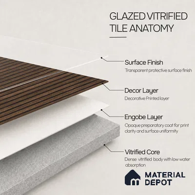 Punch Tile TL 11649 C | 4 ft x 2 ft Punch Matte Finish Vitrified Tile - 9 mm