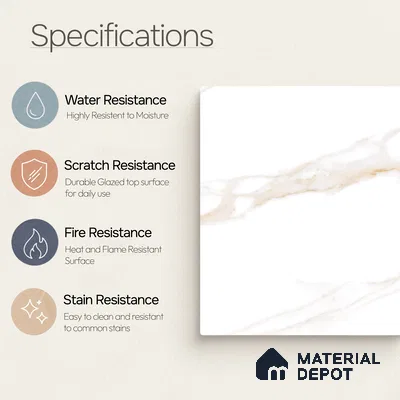 Stone Tile TL 11650 | 4 ft x 2 ft Glossy Finish Vitrified Tile - 9 mm