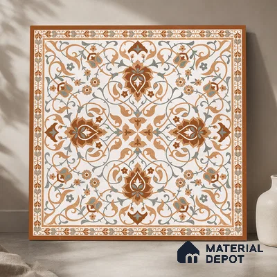 Stone Tile TL 11655 | 2 ft x 2 ft Carving Matte Finish Vitrified Tile - 9 mm