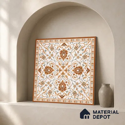 Stone Tile TL 11655 | 2 ft x 2 ft Carving Matte Finish Vitrified Tile - 9 mm
