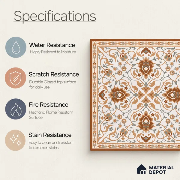 Stone Tile TL 11655 | 2 ft x 2 ft Carving Matte Finish Vitrified Tile - 9 mm