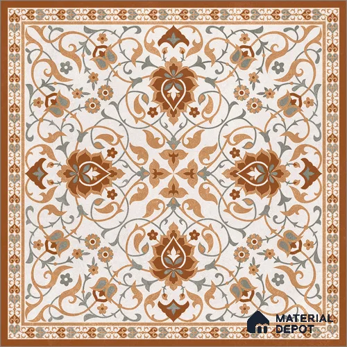 Moroccan Wall & Floor Tile TL 11655 | 2 ft x 2 ft Carving Matte Finish Vitrified Tile - 9 mm | Suitable For Kitchen, Bathroom, Dining Area | Please Expect a Slight Variation of Pattern