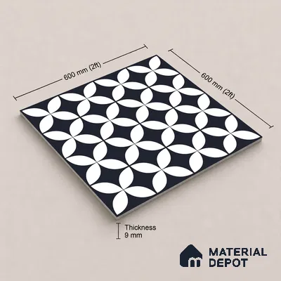 Stone Tile TL 11656 | 2 ft x 2 ft Matte Finish Vitrified Tile - 9 mm