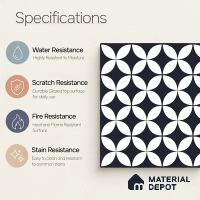 Stone Tile TL 11656 | 2 ft x 2 ft Matte Finish Vitrified Tile - 9 mm