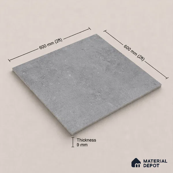 Punch Tile TL 11658 | 2 ft x 2 ft Punch Matte Finish Vitrified Tile - 9 mm