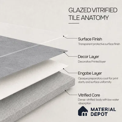 Punch Tile TL 11658 | 2 ft x 2 ft Punch Matte Finish Vitrified Tile - 9 mm