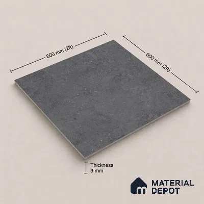 Punch Tile TL 11658 C | 2 ft x 2 ft Punch Matte Finish Vitrified Tile - 9 mm