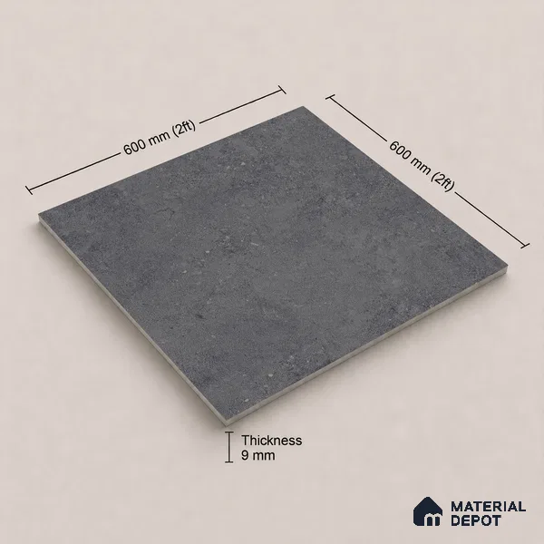 Punch Tile TL 11658 C | 2 ft x 2 ft Punch Matte Finish Vitrified Tile - 9 mm
