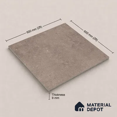 Punch Tile TL 11658 D | 2 ft x 2 ft Punch Matte Finish Vitrified Tile - 9 mm