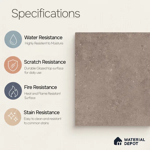 Punch Tile TL 11658 D | 2 ft x 2 ft Punch Matte Finish Vitrified Tile - 9 mm