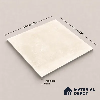 Punch Tile TL 11659 | 2 ft x 2 ft Punch Matte Finish Vitrified Tile - 9 mm