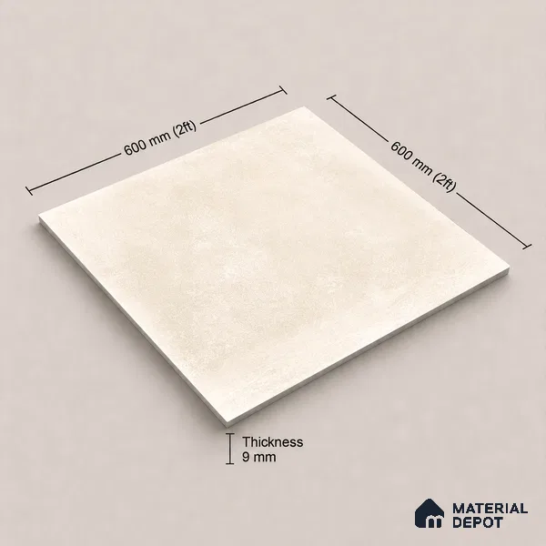 Punch Tile TL 11659 | 2 ft x 2 ft Punch Matte Finish Vitrified Tile - 9 mm