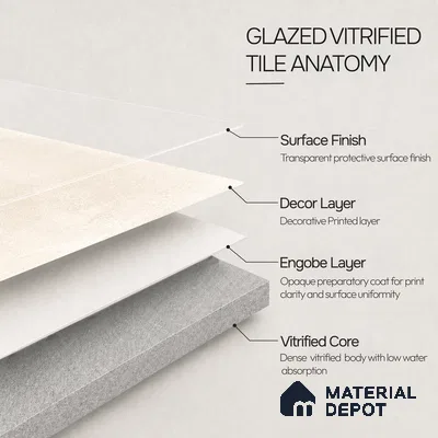 Punch Tile TL 11659 | 2 ft x 2 ft Punch Matte Finish Vitrified Tile - 9 mm