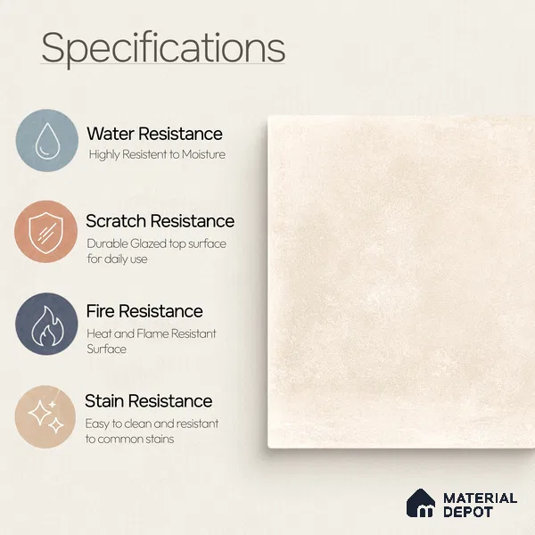 Punch Tile TL 11659 | 2 ft x 2 ft Punch Matte Finish Vitrified Tile - 9 mm