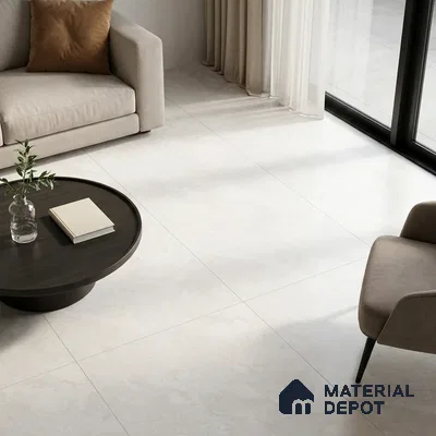Marble Floor Tile TL 11660 Silver 6 ft x 4 ft Matte Finish Tile - 9 mm | Suitable For Living Room, Bedroom, Bathroom | Adhesive and Spacers Must be Used During Installation
