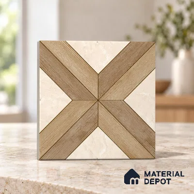 Moroccan Floor & Wall Tile TL 11726 | 8 in x 8 in Vitrified Matte Tile - 9 mm