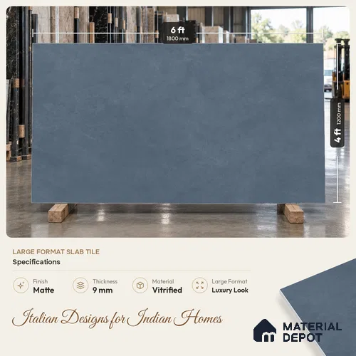 Stone Wall & Floor Tile TL 11743 B | 6 ft x 4 ft Vitrified Matte Tile - 9 mm