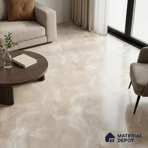 Marble Wall & Floor Tile TL 11746 | 6 ft x 4 ft Vitrified Satin Tile - 9 mm