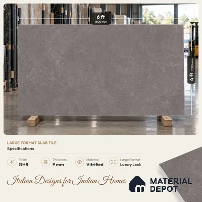Stone Wall & Floor Tile TL 11748 B | 6 ft x 4 ft Vitrified GHR Tile - 9 mm