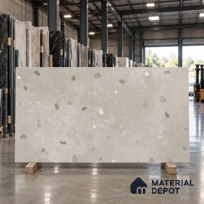 Terrazzo Wall & Floor Tile TL 11750 | 6 ft x 4 ft Vitrified Double Digital Matte Tile - 9 mm