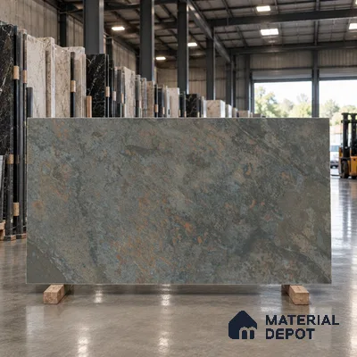 Marble Wall & Floor Tile TL 11753 | 6 ft x 4 ft Vitrified Metallic Matte Tile - 9 mm