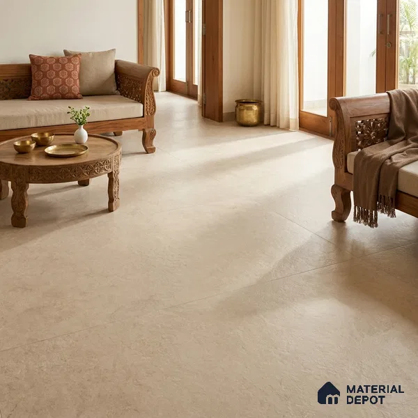 Stone Wall & Floor Tile TL 11754 | 6 ft x 4 ft Vitrified Double Digital Matte Tile - 9 mm