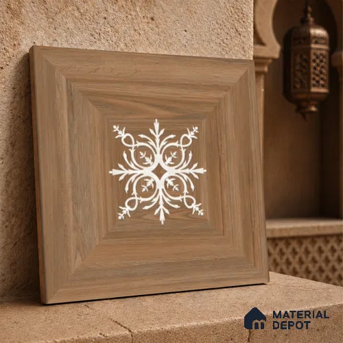 Moroccan Wall Tile TL 11782 | 1 ft x 1 ft Ceramic Matte Tile - 9 mm | Suitable For Bathroom, Balcony, Kitchen