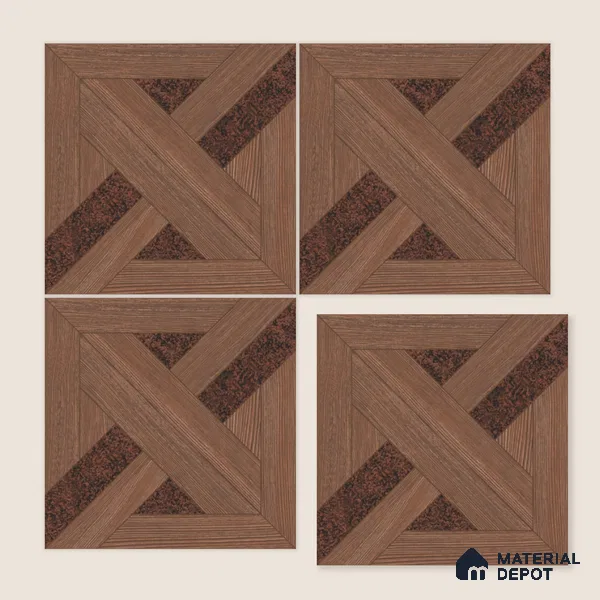 Moroccan Wall Tile TL 11785 | 1 ft x 1 ft Ceramic Matte Tile - 9 mm | Suitable For Bathroom, Balcony, Kitchen