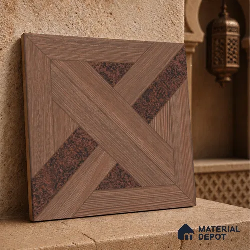 Moroccan Wall Tile TL 11785 | 1 ft x 1 ft Ceramic Matte Tile - 9 mm | Suitable For Bathroom, Balcony, Kitchen