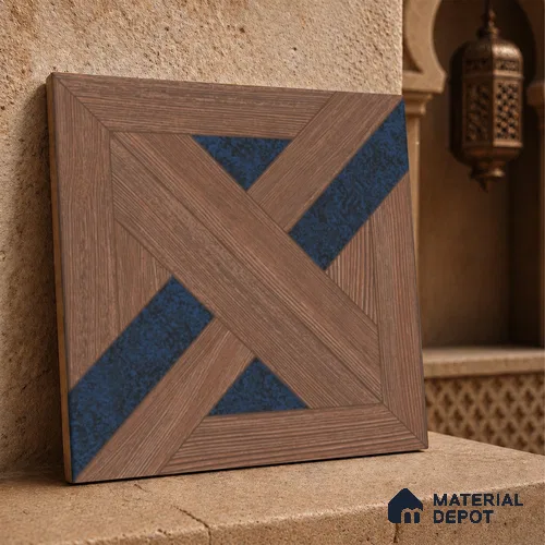 Moroccan Wall Tile TL 11788 | 1 ft x 1 ft Ceramic Matte Tile - 9 mm | Suitable For Bathroom, Balcony, Kitchen