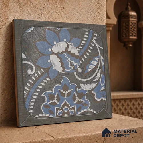 Moroccan Wall Tile TL 11793 | 1 ft x 1 ft Ceramic Matte Tile - 9 mm | Suitable For Bathroom, Balcony, Kitchen
