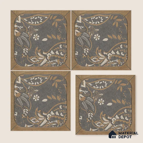 Moroccan Wall Tile TL 11795 | 1 ft x 1 ft Ceramic Matte Tile - 9 mm | Suitable For Bathroom, Balcony, Kitchen