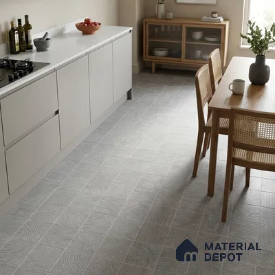 Moroccan Floor Decor Tile TL 11797 B | 2 ft x 2 ft Vitrified Double Digital Matte Tile - 9 mm | Suitable For Courtyard, Balcony, Dining Area
