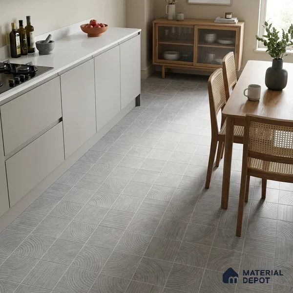 Moroccan Floor Decor Tile TL 11797 B | 2 ft x 2 ft Vitrified Double Digital Matte Tile - 9 mm | Suitable For Courtyard, Balcony, Dining Area