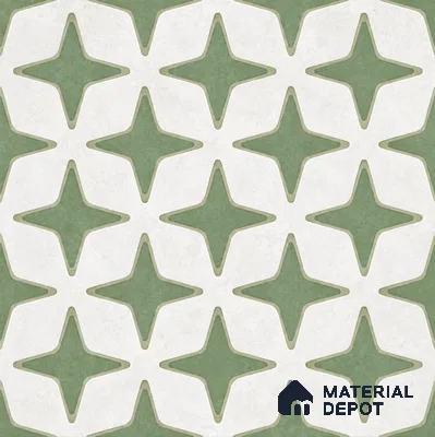 Moroccan Floor Decor Tile TL 11797 D | 2 ft x 2 ft Vitrified Double Digital Matte Tile - 9 mm | Suitable For Kitchen, Balcony, Dining Area