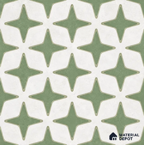 Moroccan Floor Decor Tile TL 11797 D | 2 ft x 2 ft Vitrified Double Digital Matte Tile - 9 mm | Suitable For Kitchen, Balcony, Dining Area
