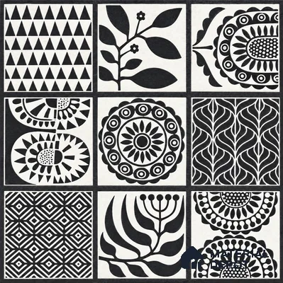 Moroccan Floor Decor Tile TL 11797 F | 2 ft x 2 ft Vitrified Double Digital Matte Tile - 9 mm | Suitable For Kitchen, Accent/Feature Wall, Dining Area