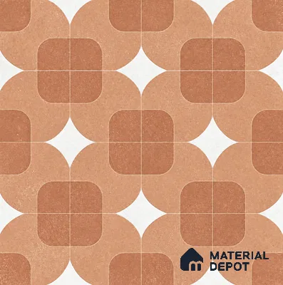 Moroccan Floor Decor Tile TL 11797 H | 2 ft x 2 ft Vitrified Double Digital Matte Tile - 9 mm | Suitable For Corridor, Balcony, Courtyard