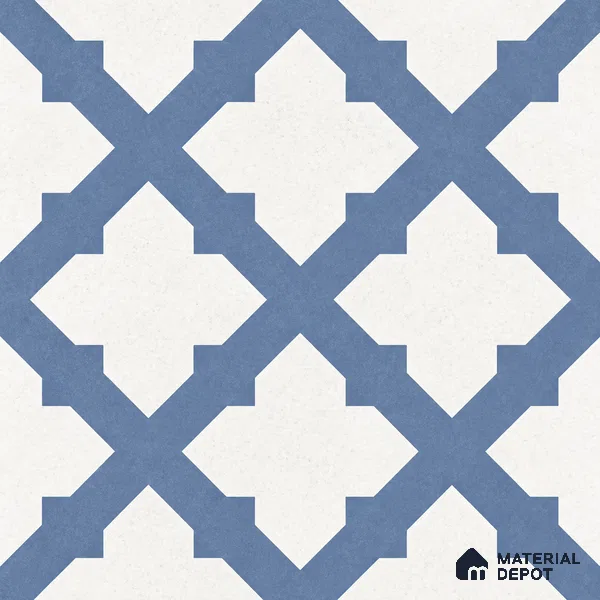 Moroccan Floor Decor Tile TL 11797 J | 2 ft x 2 ft Vitrified Double Digital Matte Tile - 9 mm | Suitable For Kitchen, Balcony, Dining Area
