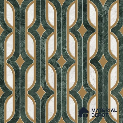 Moroccan Wall & Floor Tile TL 11801 | 2 ft x 2 ft Vitrified Glossy Tile - 9 mm | Suitable For Kitchen, Balcony, Dining Area
