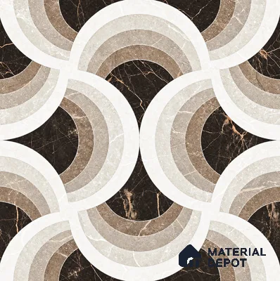 Moroccan Wall & Floor Tile TL 11804 | 2 ft x 2 ft Vitrified Glossy Tile - 9 mm | Suitable For Kitchen, Accent/Feature Wall, Dining Area