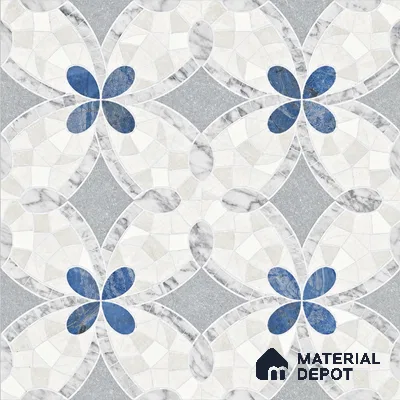 Moroccan Wall & Floor Tile TL 11805 | 2 ft x 2 ft Vitrified Sinker Finish Tile - 9 mm | Suitable For Kitchen, Bathroom, Dining Area