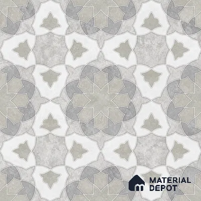 Moroccan Wall & Floor Tile TL 11806 | 2 ft x 2 ft Vitrified Sinker Finish Tile - 9 mm | Suitable For Kitchen, Bathroom, Dining Area